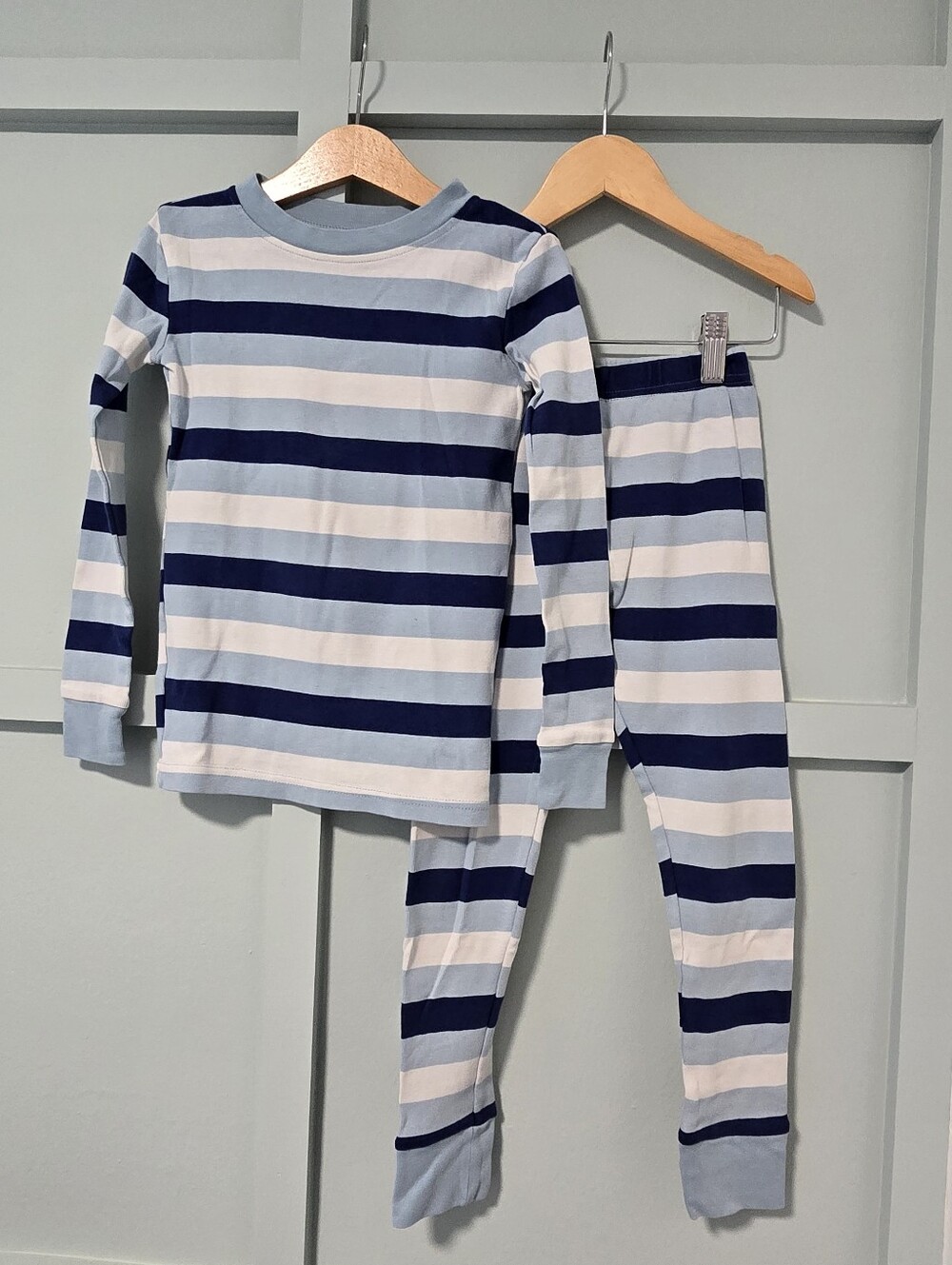 4 Pack Kids Navy & Blue Theme Pj's Burt Bees & Kirkland - Picture 4 of 5